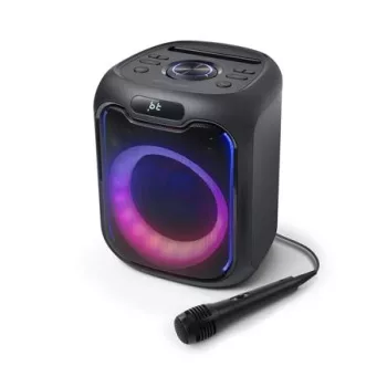   Hangszóró, Bluetooth, mikrofonnal, LED fényekkel, 150W, MUSE "M-1803DJ", fekete