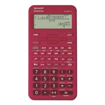   Számológép, tudományos, 420 funkció, SHARP "EL-W531TL", meggypiros