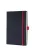 Jegyzetfüzet, exkluzív, A5, kockás, 97 lap, keményfedeles, SIGEL "Conceptum Red Edition", fekete-piros