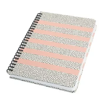   Spirálfüzet, 162x215 mm, pontrácsos, 60 lap, keményfedeles, SIGEL "Jolie", Sweet Dots