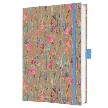   Jegyzetfüzet, exkluzív, A5, vonalas, 96 lap, keményfedeles, SIGEL "Jolie", Pure Wildflowers