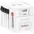 Adapter, világutazóknak, 1xUSB-A, 1xUSB-C PD, 65W, USB-C kábel, SKROSS