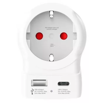   Adapter, Egyesült Államokba utazóknak, USB-C + USB-A, SKROSS