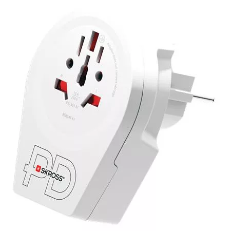 Adapter, Európába utazóknak, USB-C + USB-A, SKROSS