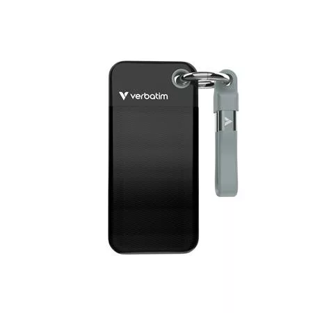 SSD (külső memória) 1TB, USB 3.2 Gen2, VERBATIM "Pocket SSD", fekete/szürke