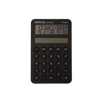   Számológép, asztali, 10 számjegy, MAUL "Eco MD 1", fekete
