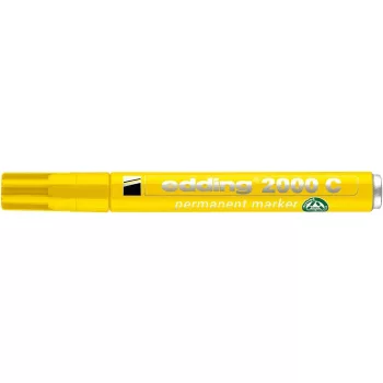   Alkoholos marker, 1,5-3 mm, kúpos, EDDING "2000", sárga