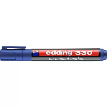   Alkoholos marker, 1-5 mm, vágott, EDDING "330", kék