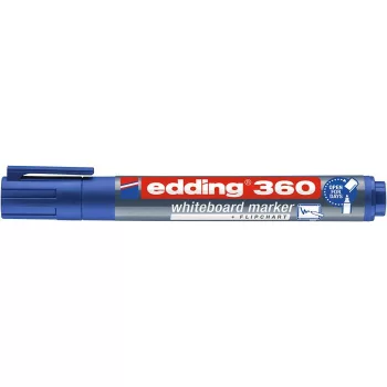   Tábla- és flipchart marker, 1,5-3 mm, kúpos, EDDING "360", kék