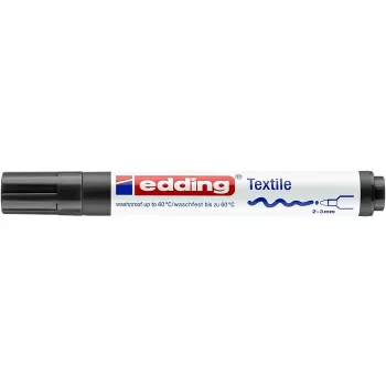   Textilmarker, 2-3 mm, kúpos, EDDING "4500", fekete