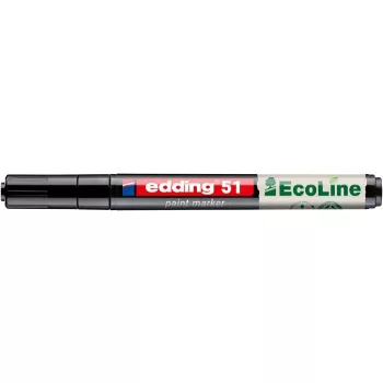 Lakkmarker, 1-2 mm, EDDING "51", fekete