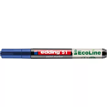Lakkmarker, 1-2 mm, EDDING "51", kék