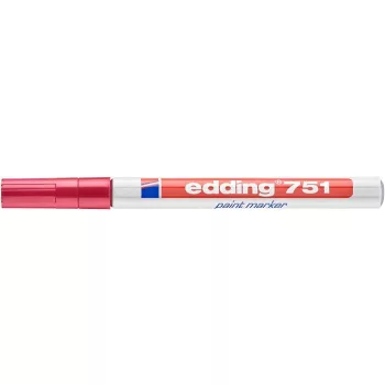 Lakkmarker, 1-2 mm, EDDING "751", piros