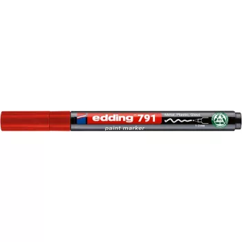 Lakkmarker, 1-2 mm, PCR, EDDING "791", piros