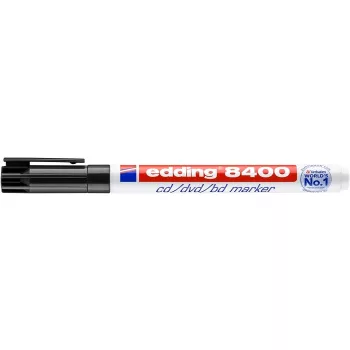   Alkoholos marker, CD/DVD, 0,5-1 mm, EDDING "8400", fekete