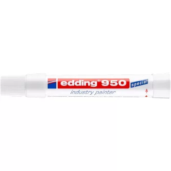   Jelölő marker, 10 mm, kúpos, EDDING "950", fehér