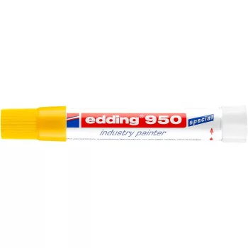   Jelölő marker, 10 mm, kúpos, EDDING "950", sárga