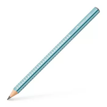   Grafitceruza, B, háromszögletű, FABER-CASTELL "Sparkle Jumbo",  metál óceánkék