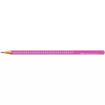   Grafitceruza, B, háromszögletű, FABER-CASTELL "Sparkle Aurora", fukszia