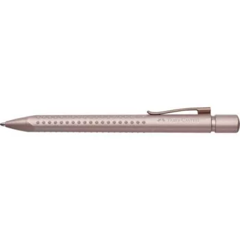   Golyóstoll, 1 mm, XB, nyomógombos, rózsaszín tolltest, FABER-CASTELL "Grip 2010 Harmony", kék
