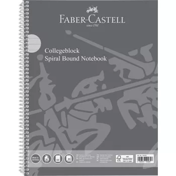   Spirálfüzet, A4, vonalas, 80 lap, perforált, lyukasztott,  FABER-CASTELL