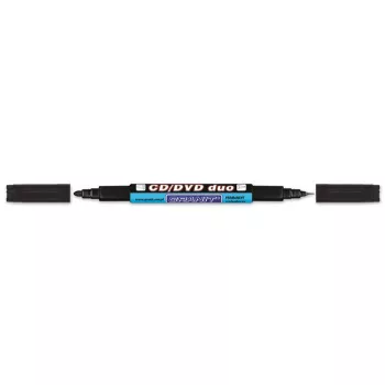   Alkoholos marker, CD/DVD, 0,4/1,5-2,5 mm, kúpos, kétvégű, GRANIT "Piccolo M830", fekete