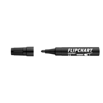   Flipchart marker, 1-3 mm, kúpos, ICO "Artip 11", fekete