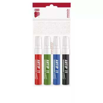   Flipchart marker készlet, 1-3 mm, kúpos, ICO "Artip 11", 4 különböző szín