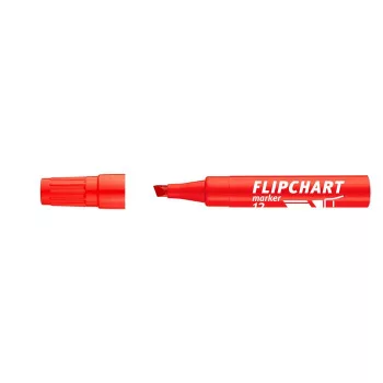   Flipchart marker, 1-4 mm, vágott, ICO "Artip 12", piros