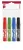 Flipchart marker készlet, 1-4 mm, vágott, ICO "Artip 12", 4 különböző szín