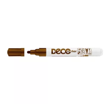 Lakkmarker, 2-4 mm, ICO "Decomarker" barna