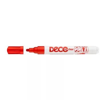 Lakkmarker, 2-4 mm, ICO "Decomarker" piros