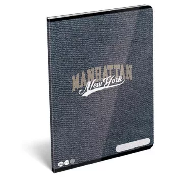   Füzet, tűzött, A4, kockás, 32 lap LIZZYSULI, "Manhattan, New York"