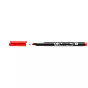 Alkoholos marker, OHP, 0,5 mm, F, ICO, piros