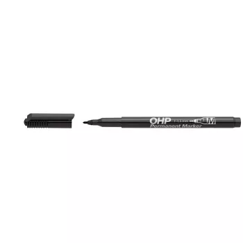 Alkoholos marker, OHP, 1-1,5 mm, M, ICO, fekete