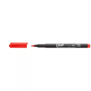 Alkoholos marker, OHP, 1-1,5 mm, M, ICO, piros