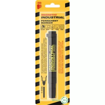   Alkoholos marker, ipari, 1-3 mm, kúpos, mágnessel, ICO "Magnetic industrial permanent 11 XXL", fekete