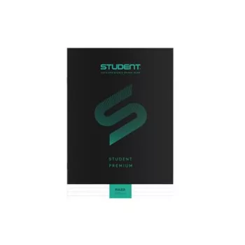   Füzet, tűzött, A4, vonalas, 32 lap, ICO "Student Premium", "81-32", fekete