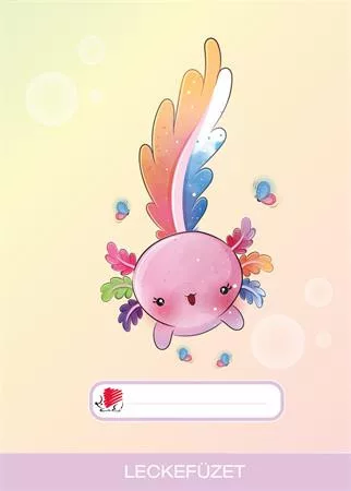 Füzet, tűzött, A5, lecke, 32 lap, ICO "Süni", axolotl