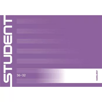  Füzet, tűzött, A5, fekvő, hangjegy, 32 lap, ICO "Student", "36-32"