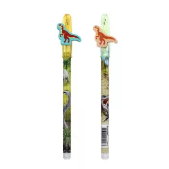   Tolóbetétes ceruza radírral display, HB, ICO "Bensia", dinoszaurusz