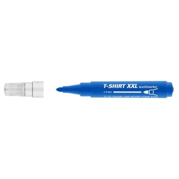   Textilmarker, 1-3 mm, kúpos, ICO "XXL T-Shirt", kék