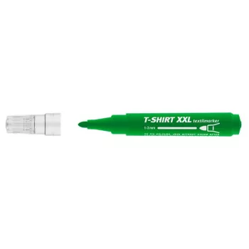   Textilmarker, 1-3 mm, kúpos, ICO "XXL T-Shirt", zöld