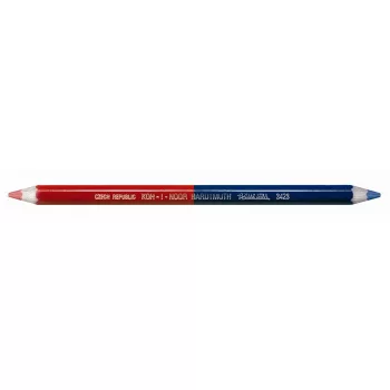   Postairón, hatszögletű, vastag, KOH-I-NOOR "3423", piros-kék