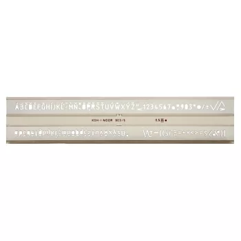 Betűsablon, 5 mm, KOH-I-NOOR