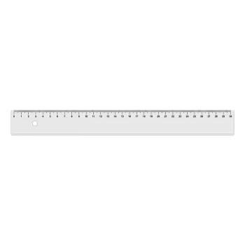 Vonalzó, műanyag, 30 cm, KOH-I-NOOR