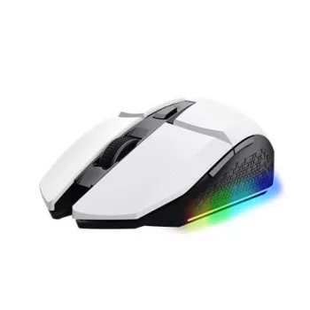   Egér, vezeték nélküli, optikai, gaming, LED, TRUST "GXT110W Felox", fehér