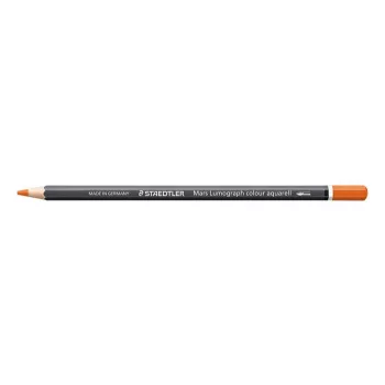   Akvarell színes ceruza, hatszögletű, STAEDTLER "Mars® Lumograph® 104", narancssárga