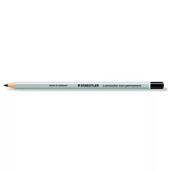   Jelölőceruza, hatszögletű, mindenre író, lemosható (omnichrom), STAEDTLER "Lumocolor 108", fekete