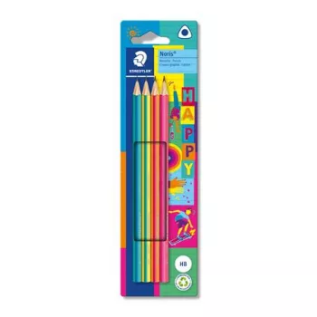   Grafitceruza készlet, HB, háromszögletű, STAEDTLER "Noris® 118 Happy"